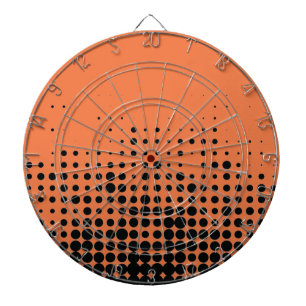 Modern, playful, urban geometric circle pattern dartboard