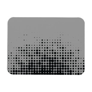 Modern, playful, urban geometric circle pattern magnet