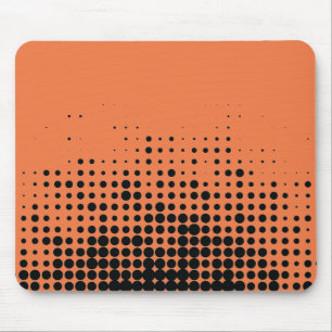 Modern, playful, urban geometric circle pattern mouse mat