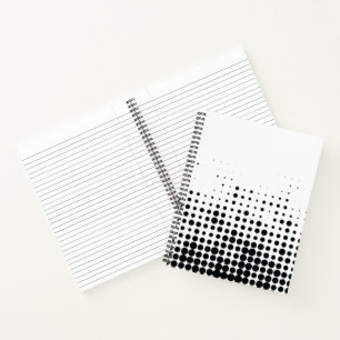 Modern, playful, urban geometric circle pattern notebook