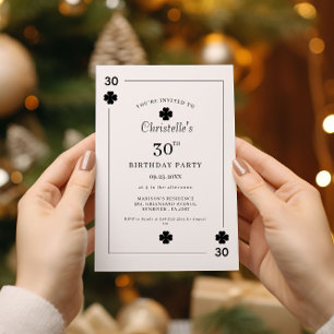 Modern Playing Card Playing Card 30th Birthday