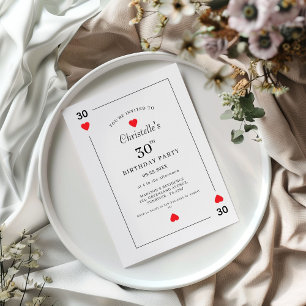 Modern Playing Card Playing Card 30th Birthday