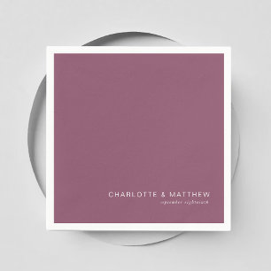 Modern  plum napkin