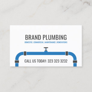 Modern Plumbers, Drain Layers, Plumbing Business Card
