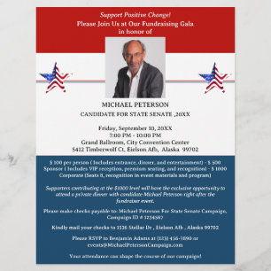Modern Political Campaign fundraiser Event  Flyer