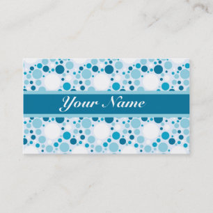 MODERN POLKA DOT BUSINESS CARD TEMPLATE