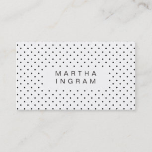 Modern Polka Dot Design Business Card