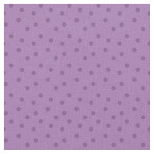 Modern Polka Dots 2 on Lilac Purple Fabric