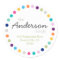 Modern Polka Dots Address Label Sticker