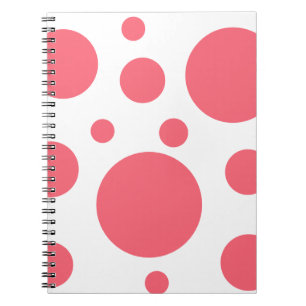 Modern Polka Dots Pattern  Notebook