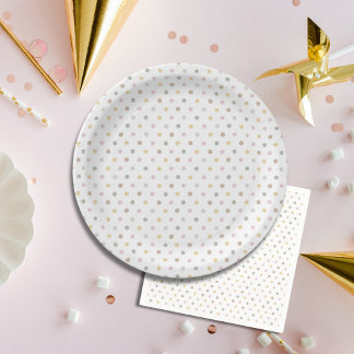 Modern Polkadot Paper Plates