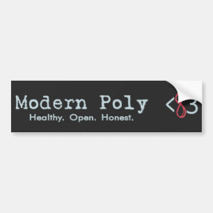 Modern Poly Bumper Sticker
