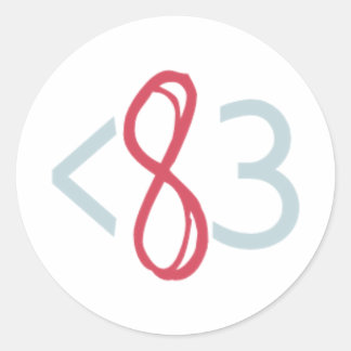 Modern Poly Stickers (White) - Pack of 20