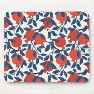 Modern pomegranate pattern mouse mat