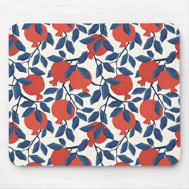 Modern pomegranate pattern mouse mat (Front)