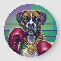 Modern Pop Art Boxer Dog Boxing Athlete