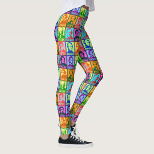 Modern Pop Art Classical Music Composers Leggings