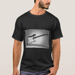 Modern Pop Art Electric Guitar Trendy Template T-Shirt