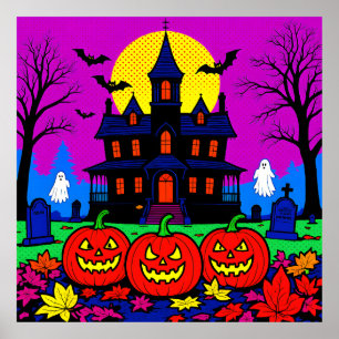 Modern Pop Art Halloween Poster