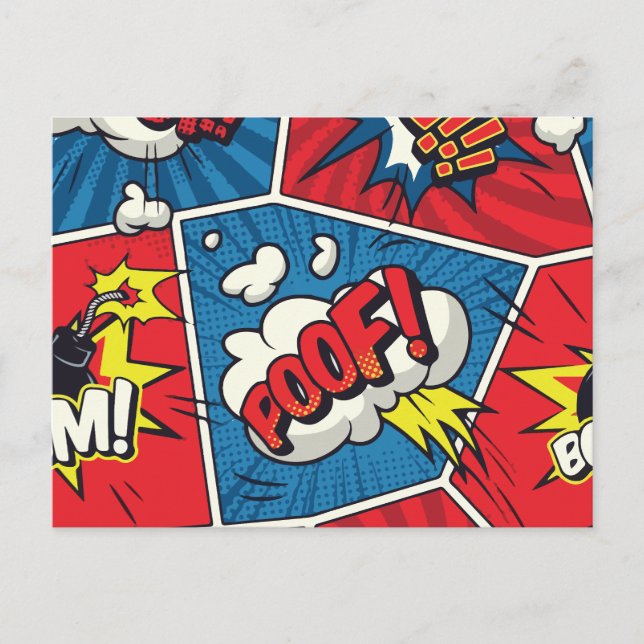 Modern Pop art  Holiday Postcard (Front)