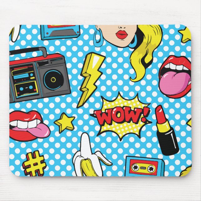 Modern Pop art  Mouse Mat (Front)