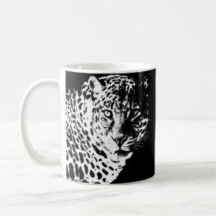 Modern Pop Art Template Animals Leopard Face Coffee Mug