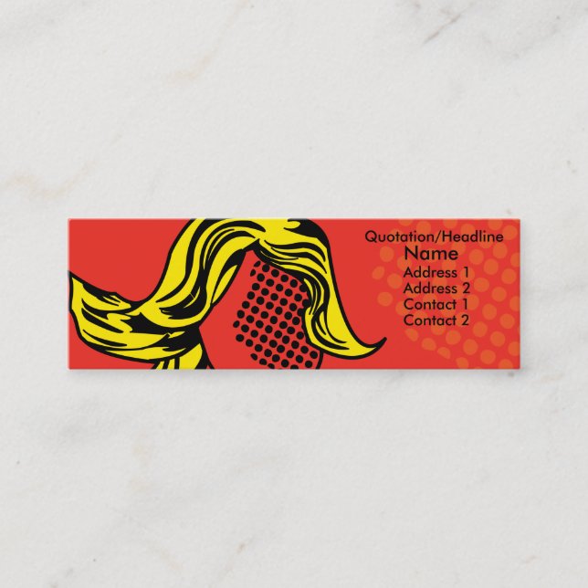 Modern pop profile card (Front)