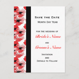 Modern Poppy Save the Date
