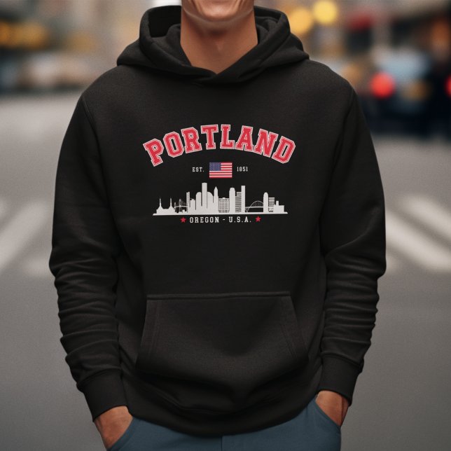 Modern Portland Cityscape Hoodie (Creator Uploaded)