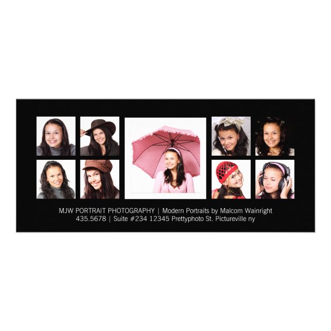 Modern Portraits Pro Photography Rack Card (Front)
