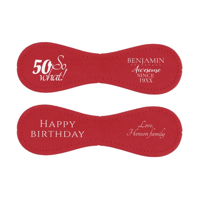 Modern Positive Funny 50 So what 50th Birthday Baseball (Panels)