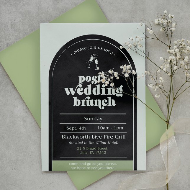 Modern Post-Wedding Brunch Invitation (Creator Uploaded)
