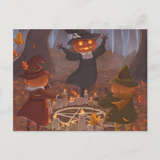 Modern postcard, Pumpkin head Postcard (Front)
