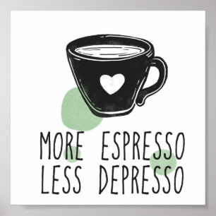 Modern poster art print espresso