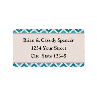 Modern Pre-printed Blue Christmas Address Labels
