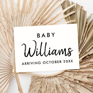 Modern Pregnancy Announcement Card
