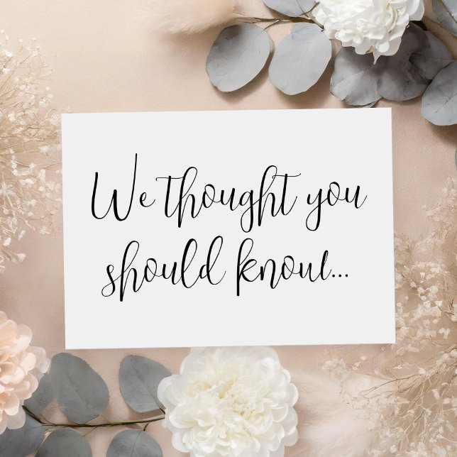 Modern Pregnancy Announcement Card (Creator Uploaded)