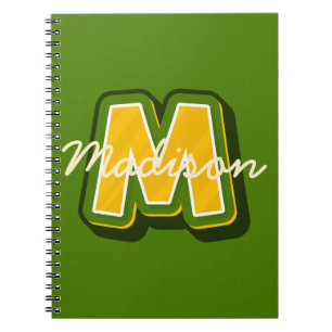 Modern Preppy Monogram Boy Notebook