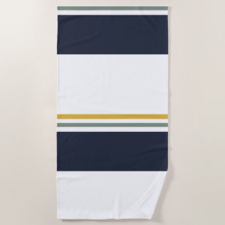 Modern Preppy Pattern Beach Towel
