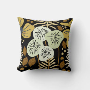 Modern Pretty Foliage Floral Pattern Cushion