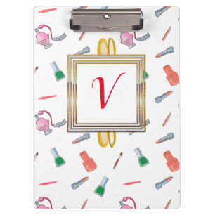 Modern Pretty  Red Chic Girly Clipboard