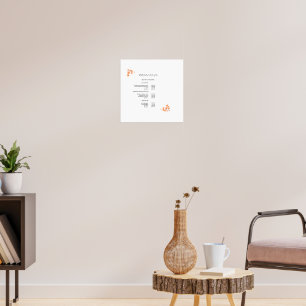Modern, price list Poster