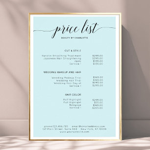 Modern, price list Poster