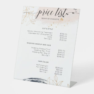Modern, pricelist Sign