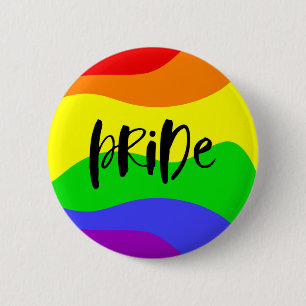Modern Pride Rainbow 6 Cm Round Badge
