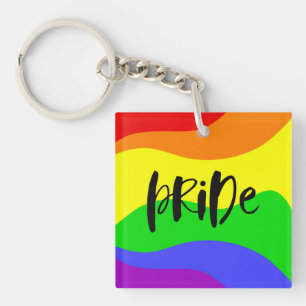 Modern Pride Rainbow Key Ring