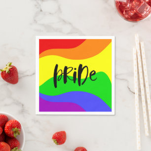 Modern Pride Rainbow Napkin