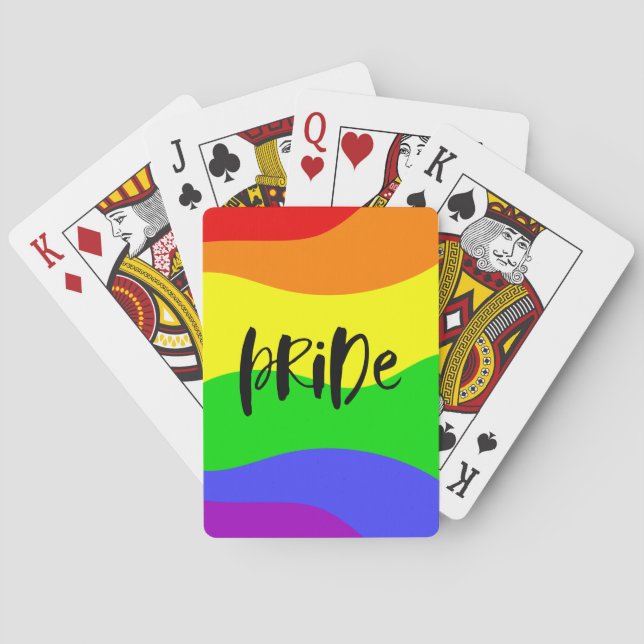 Modern Pride Rainbow Playing Cards (Back)