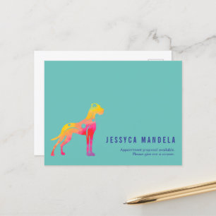 Modern pride rainbow postcard