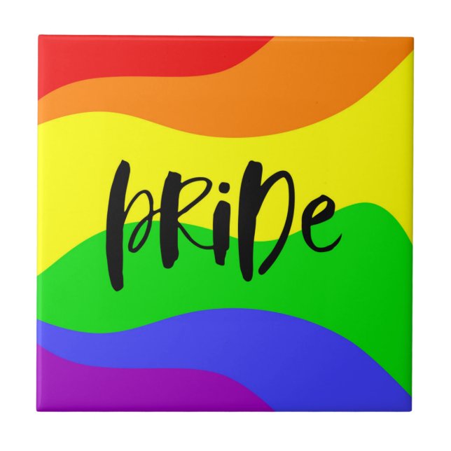 Modern Pride Rainbow Tile (Front)